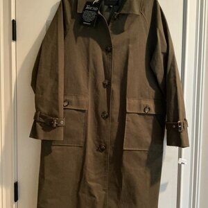 Bernardo Coat Size Large Color Hunter Green